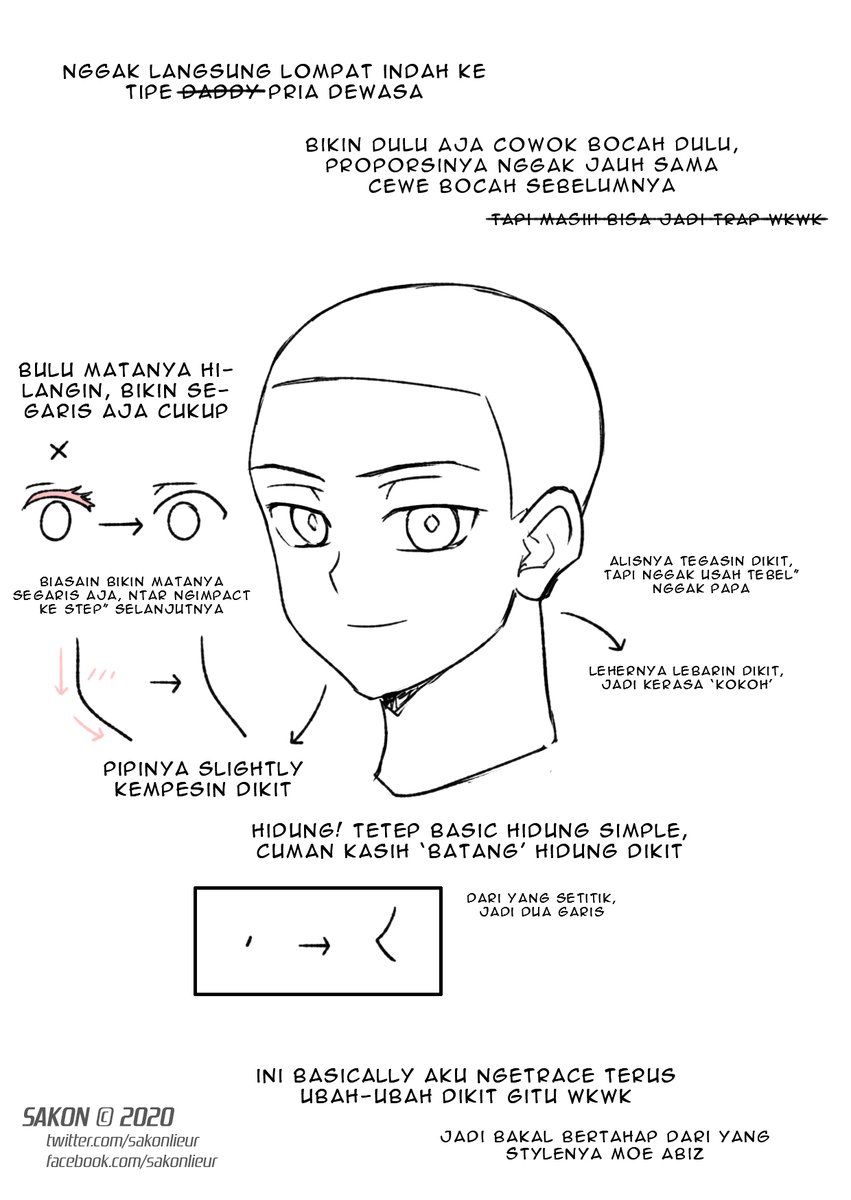 I made tips drawing male head character but you started it from drawing cute girl lol

//english version later//

#SakonStockS #drawing #reference #art 