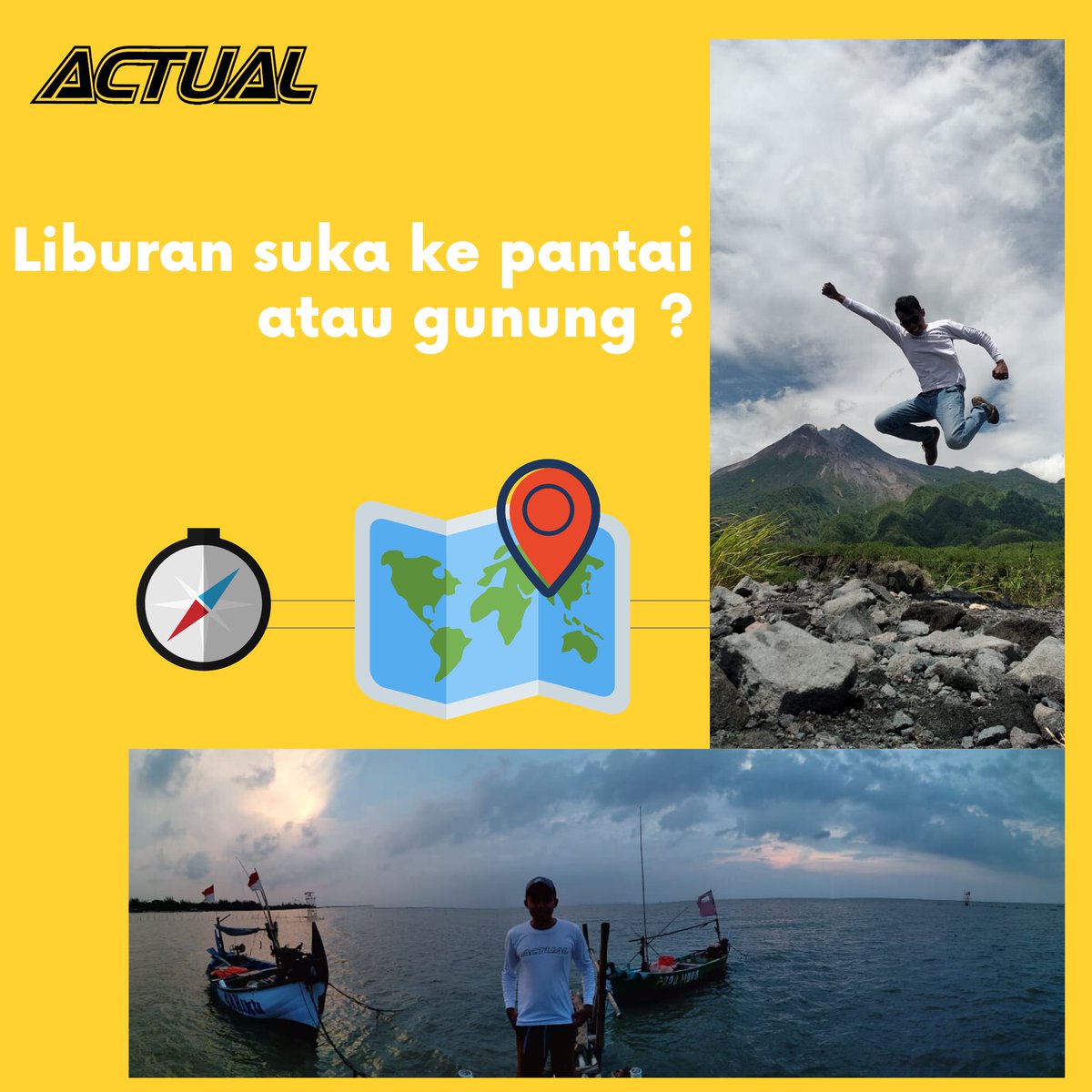 lkpactual's tweet photo. kalo lg liburan lebih suka kelantai atau gunung?
#travel #holidays #pantai #gunung https://t.co/HIPseM22ye