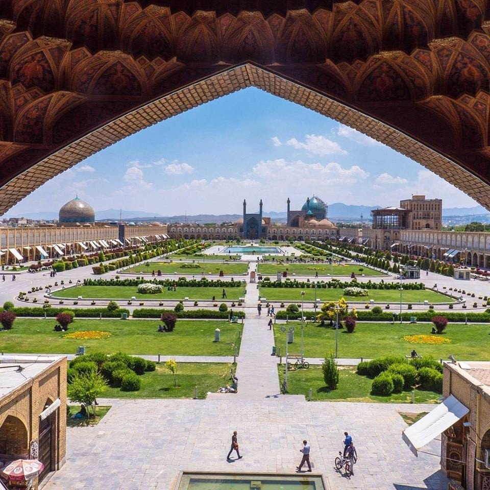Fast forward from the past to today's post and the Iranian cultural heritage site for today is Naqsh-e Jahan Square, also known as Imam Square and Shah Square. It was built between 1598 and 1629 and is a UNESCO World Heritage Site.