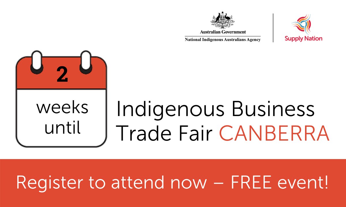 SupplyNation's tweet photo. Are you looking to diversify your supply chain in the ACT? Attend the Indigenous Business Trade Fair in Canberra on Tues 11 Feb 2020 at Australian Parliament House. Over 80 Indigenous businesses will be exhibiting their products &amp; services. Register now! https://t.co/hQufySB8NB https://t.co/NWG9Qtih3l