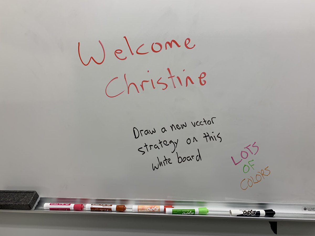 Christine Shyu (@cs_biotech) on Twitter photo New white board space in office with note from <a href="/GenomeLarry/">Larry Gilbertson</a> made my day 🧬😎 #lotsofcolors #ilovemyjob #ChallengeAccepted New white board space in office with note from <a href="/GenomeLarry/">Larry Gilbertson</a> made my day 🧬😎 #lotsofcolors #ilovemyjob #ChallengeAccepted