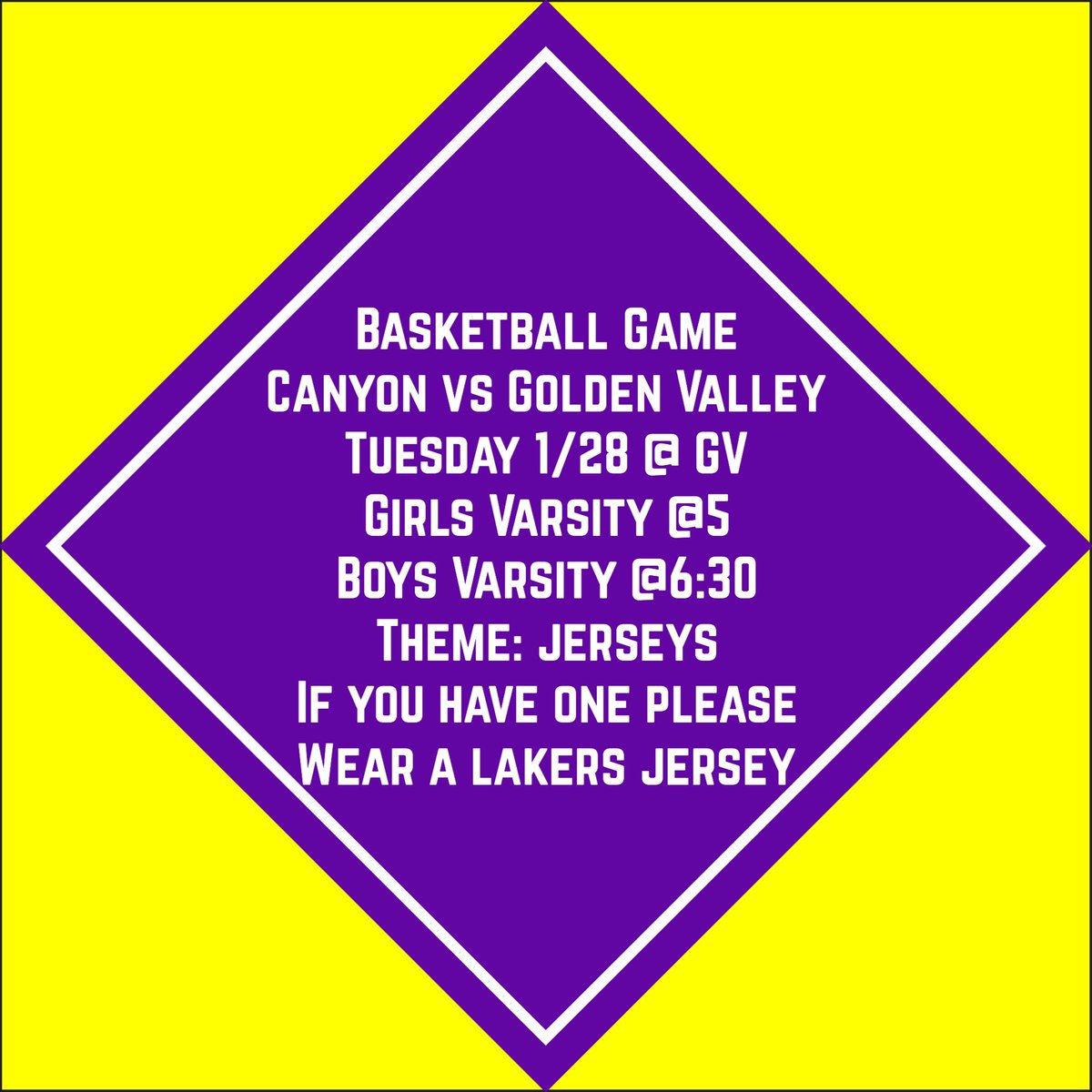 Canyon High ASB tweet media