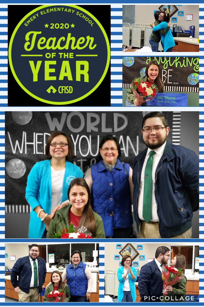 EmeryElementary's tweet photo. Congratulations to Emery Elementary's 2019 -2020 Teacher of the Year Ms. Jessica Parra!!! We are inspired by your love of learning and dedication to kid's successes. You shine bright each day as your smile brings happiness to so many others. We love you Ms. Parra!!! #EaglesSoar https://t.co/ozvaJDBVaQ