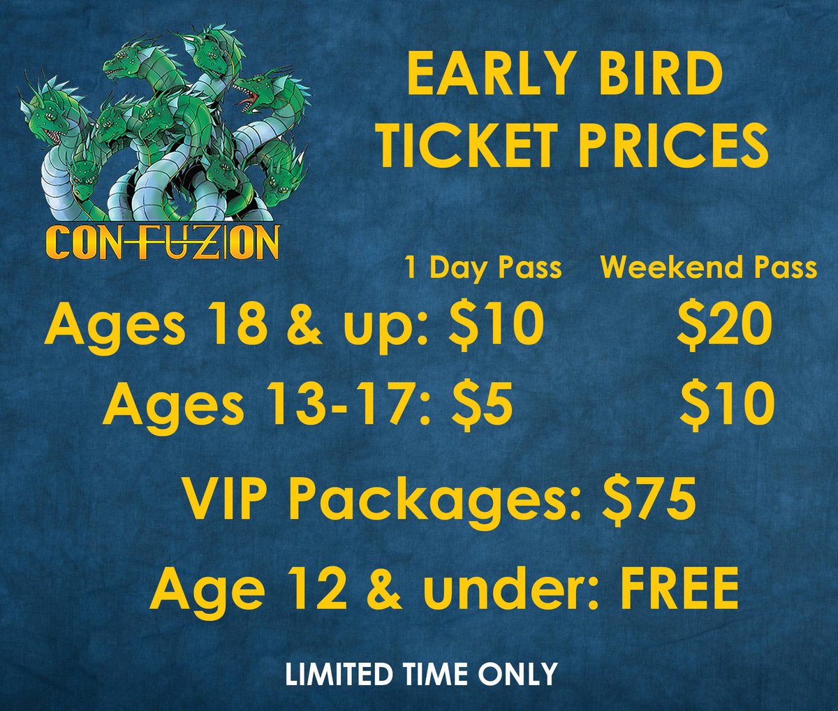 FuzionCon's tweet photo. Early Bird Ticket sales are now live!!! 😉

Links to Tickets
https://t.co/H1cshz2A9T

https://t.co/mxC1C8Mvrw

#MuscleShoals #themandalorion #Supernatural #SEALTeam https://t.co/JvY4mTT5SM