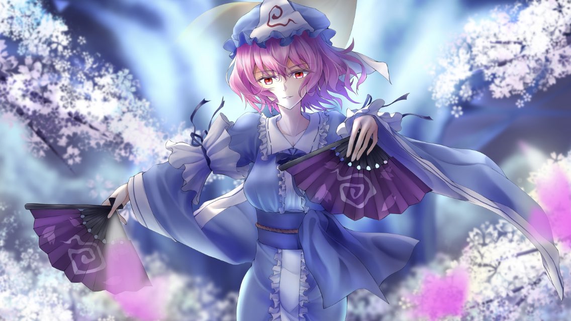 Chakuma Skeb募集中 Ar Twitter ー桜の下に眠る 貴女はー 東方イラスト 東方project 西行寺幽々子 過去ゆゆ 私の絵柄が好みって人にフォローされたい