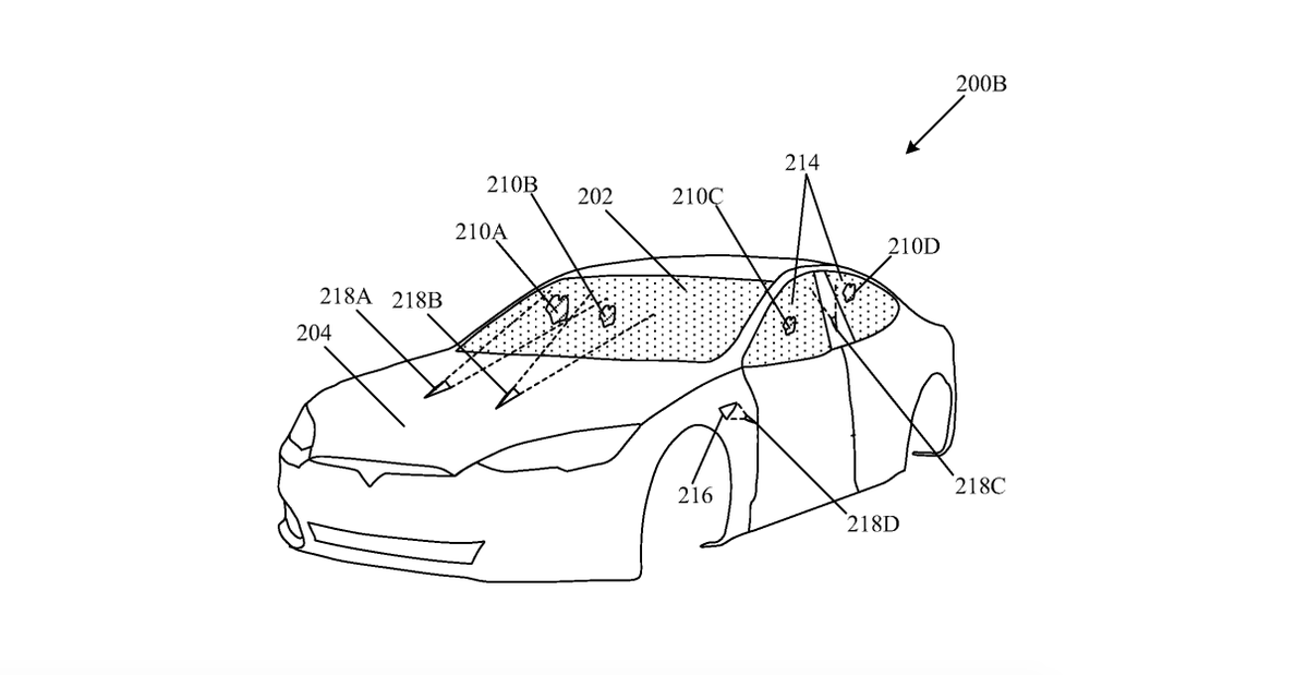 Tesla Ricer .@Tesla patents frickin' laser beams that clean a car's glass: https ...