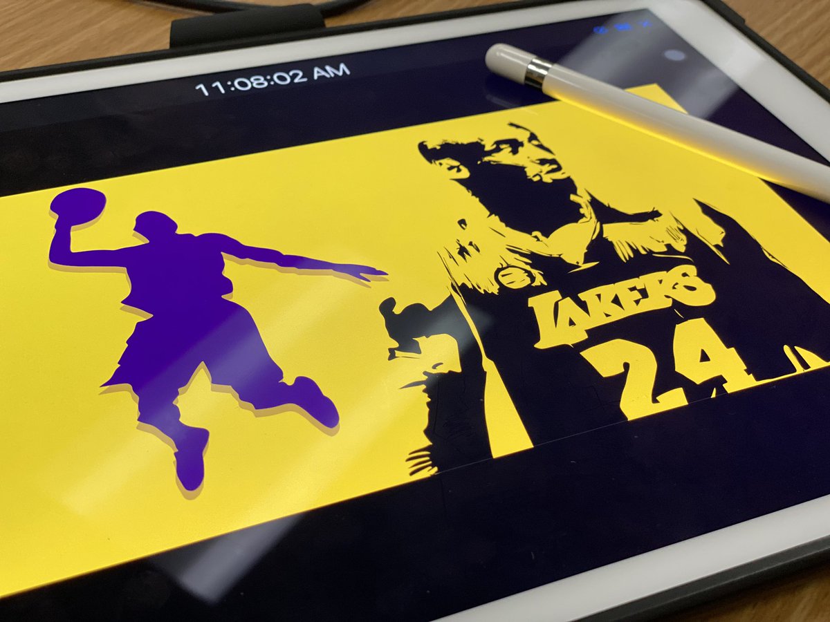 OmarLopez0207's tweet photo. My Ss wanted to create some #KobeBraynt tribute illustrations✍🏼 on #Keynote.

It’s ok, to pause the curriculum &amp; take a moment to let Ss express their emotions through #creativity!

@AppleEDU’s iPad makes this easy! 

w/@FelyTeachnology

#EveryoneCanCreate #LJTECHi3 #RGVEduChat https://t.co/OOiIDJZFvK