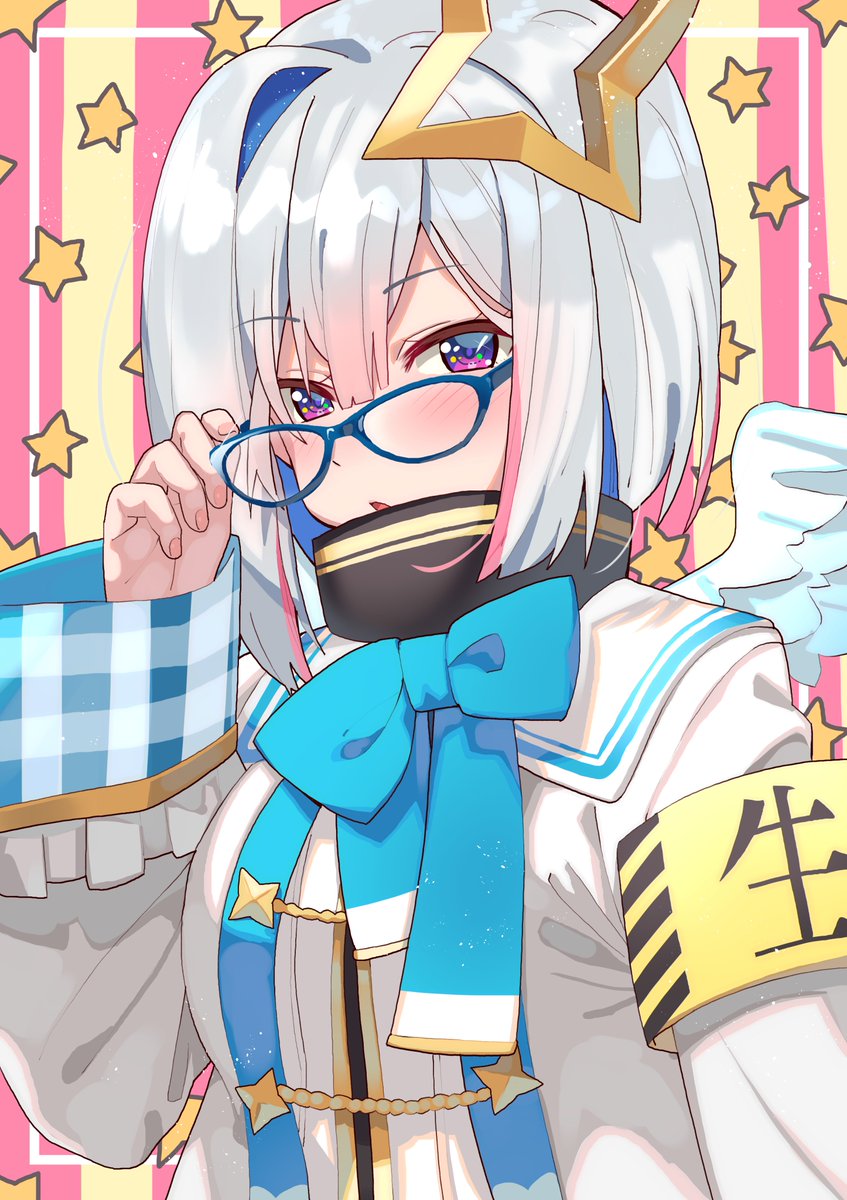 天音かなた ,天音かなた(通常) 「メガネかなたん ? #かなたーと 」|となりける@『悪魔の新妻』⑤巻&『ヴァージン†メイデン』③巻発売中のイラスト