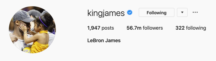 LeBron James has changed his profile picture to Kobe Bryant and Gianna Bryant. 💔