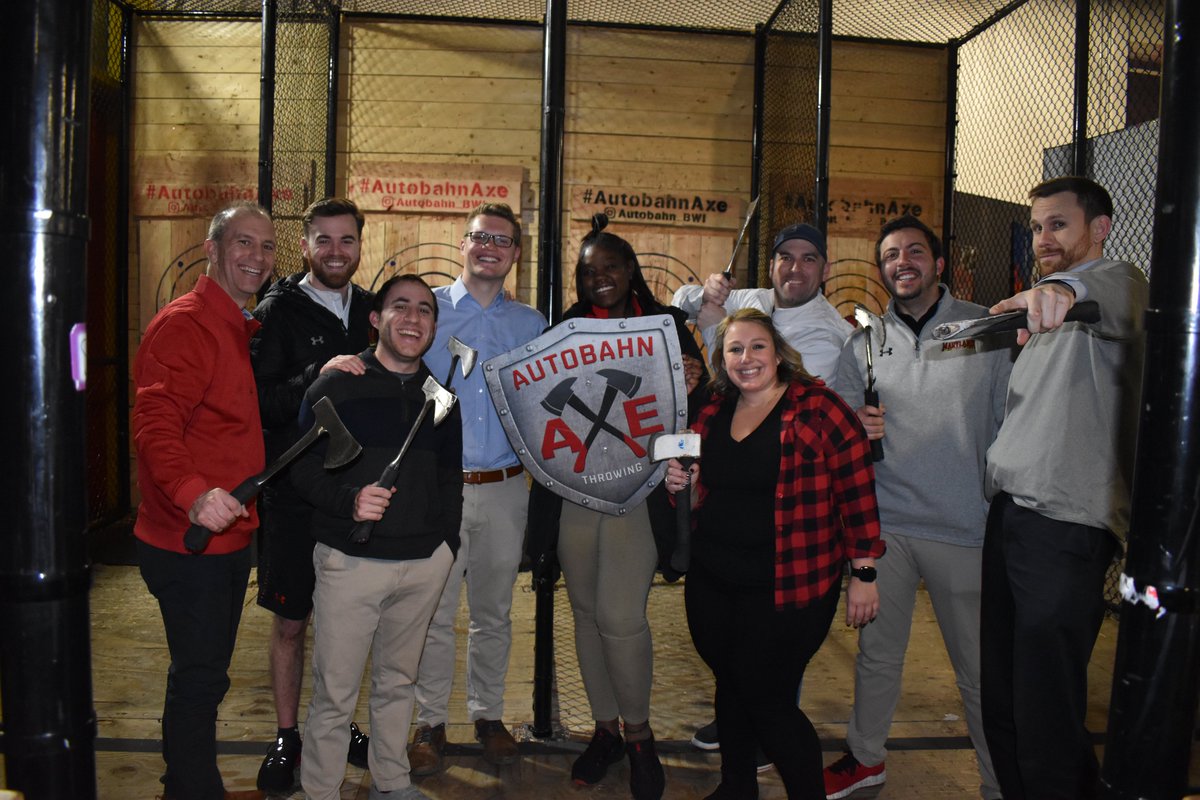 JasonYellin's tweet photo. #Axecellent times tonight! #TeamBonding #Terps #AutobahnBWI https://t.co/09yqTVpmFN