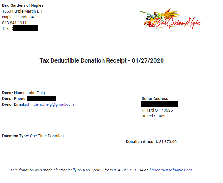 chickensrise's tweet photo. Total Raised: $2000 - Total amount collected from orders, shipping/handling, and donations
Expense: ($164) - Indiegogo and processing fees
Expense: ($151) - Shipping/Handling
Expense: ($315) - Cost to produce Items

Total donated: $1370 - To @birdgardensfl https://t.co/ybcLECxQSi