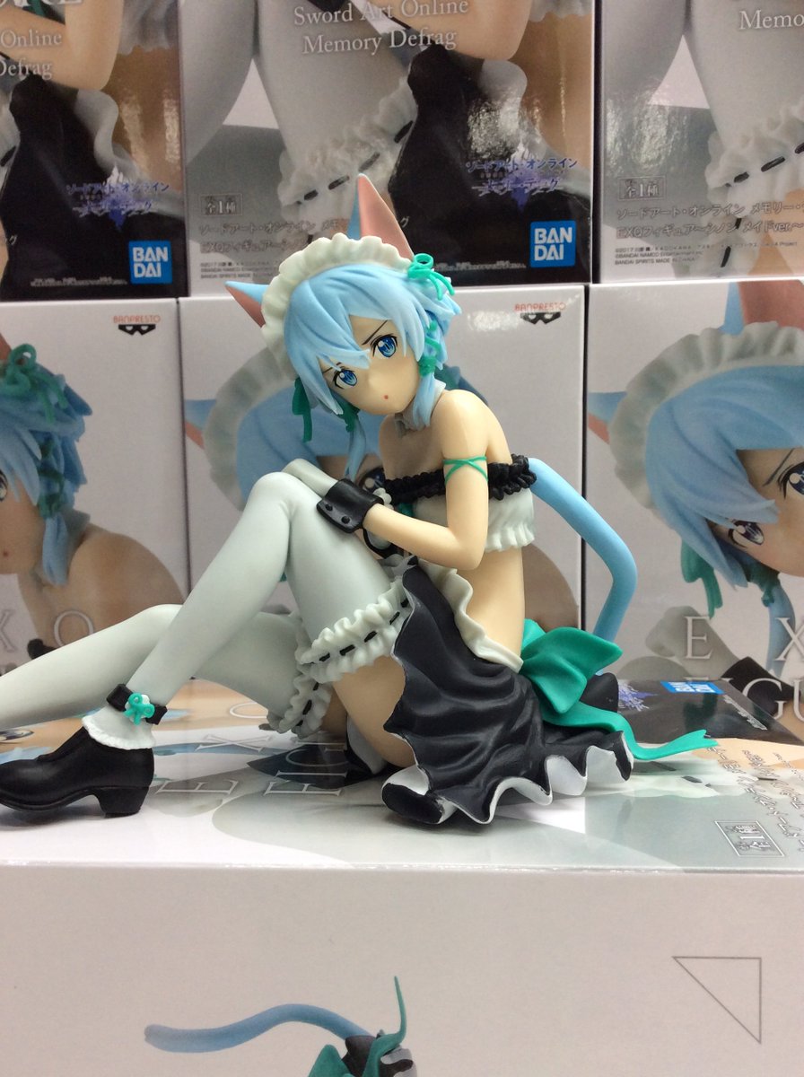 スピカ大宮南銀店 No Twitter プライズ 新入荷 ソードアートオンライン メモリー デフラグ Exqフィギュア シノン メイドver プライズ クレーンゲーム 大宮 大宮駅前 ソードアートオンライン シノン