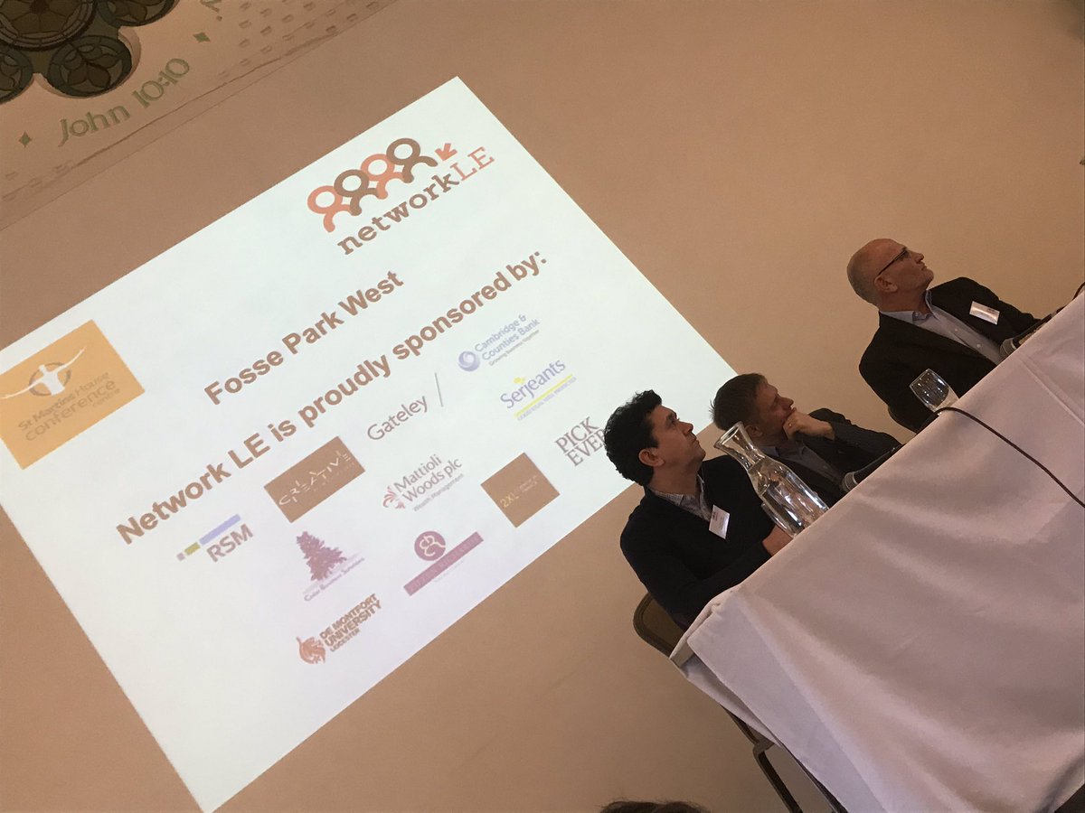NetworkLE's tweet photo. .@press4attention introduces the panel from @Everards1849 @RutlandCycling and @jennoscoffee #networkle #leicester #business https://t.co/rXabWxUlTn