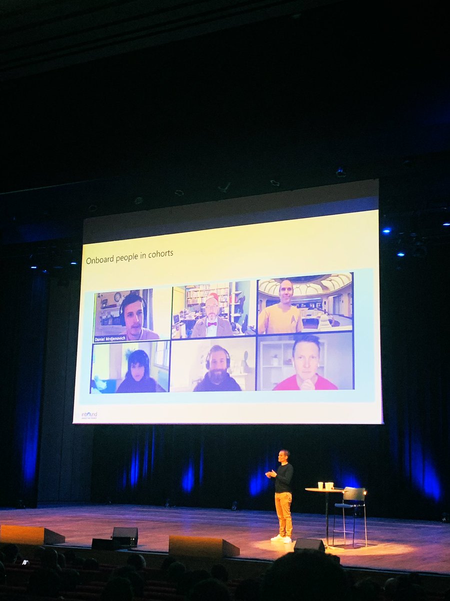 Insightful presentation from <a href="/wadefoster/">Wade Foster</a> founder of <a href="/zapier/">Zapier</a> on remote working -  how to effectively recruit and engage employees “onboard people in cohort”, don’t be a robot - build the robot” <a href="/we_are_inbound/">Intelligence Marketing Day</a> #IMF20 #remoteworking