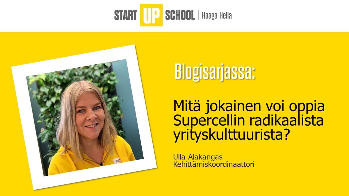 hhstartupschool's tweet photo. Millaista olisi työskennellä paikassa, jossa valta on johdon sijaan annettu rivityöntekijöille? Voisiko tällaisesta modernista mallista ottaa vinkkejä omaan työhön? Varmasti voi!
➡️ Lue Ullan vinkit eSignalsista: https://t.co/g6kUy8ZrX3
#hhstartupschool #haagahelia #esignals https://t.co/fzTGjwm7Pw