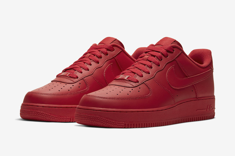 triple red air force ones
