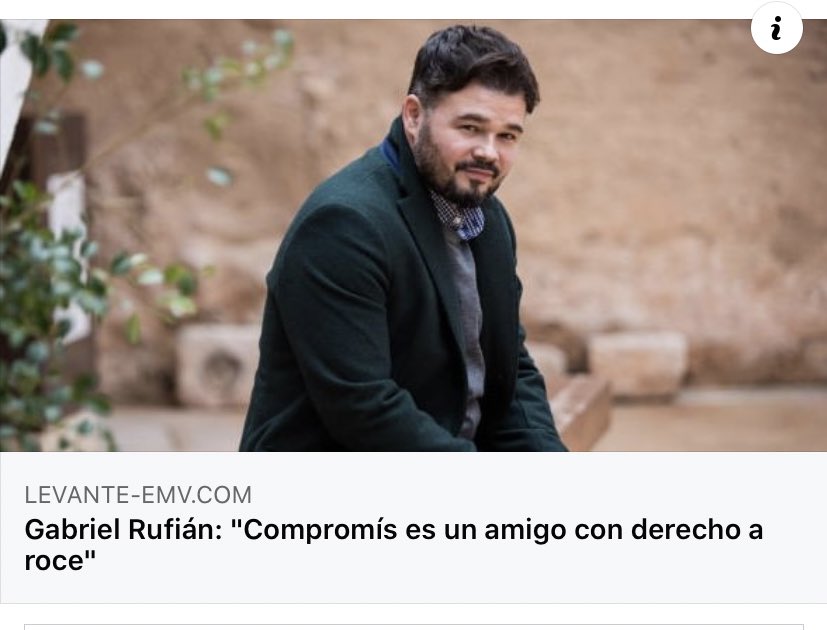 Gracias Rufián por dejar claro lo que es Compromís. 
Por si alguien tenía dudas del alma catalanista e indepe de quien gobierna #Valencia.