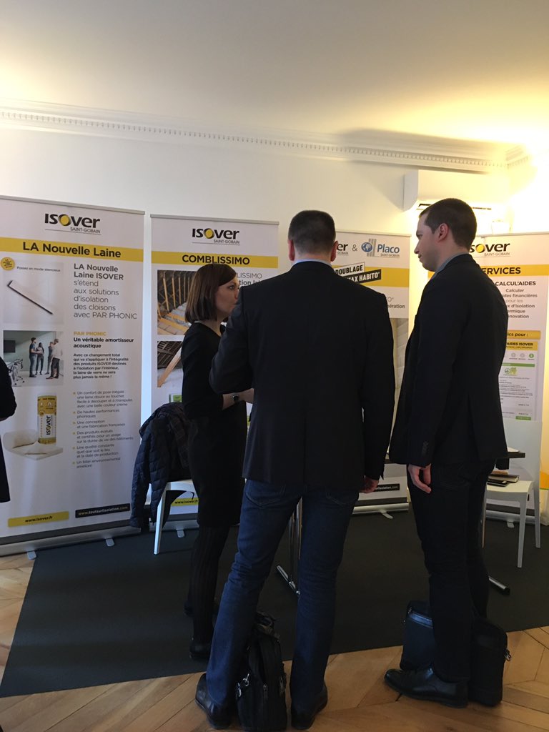 isoverFR's tweet photo. Matinée presse @CCommeVous, @isoverFR présente des nouveautés produits, dont le tout dernier système #optimaxhabito, conçu en collaboration avec @Placo_fr. Mais aussi la #nouvelle laine, #comblissimo et les services digitaux comme Calcul’aides et Diag’phonic. Venez nombreux ! https://t.co/uorFyYp2qe