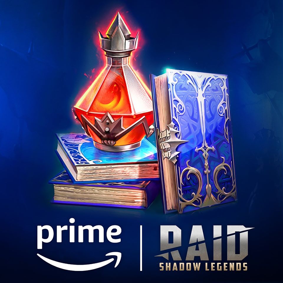 Raid: Shadow Legends on Twitter: "The latest Amazon Prime-exclusive Content Drop is now The Drop contains 3 Epic Skill Tomes &amp; 40 Greater Potions, and will be available today for Amazon
