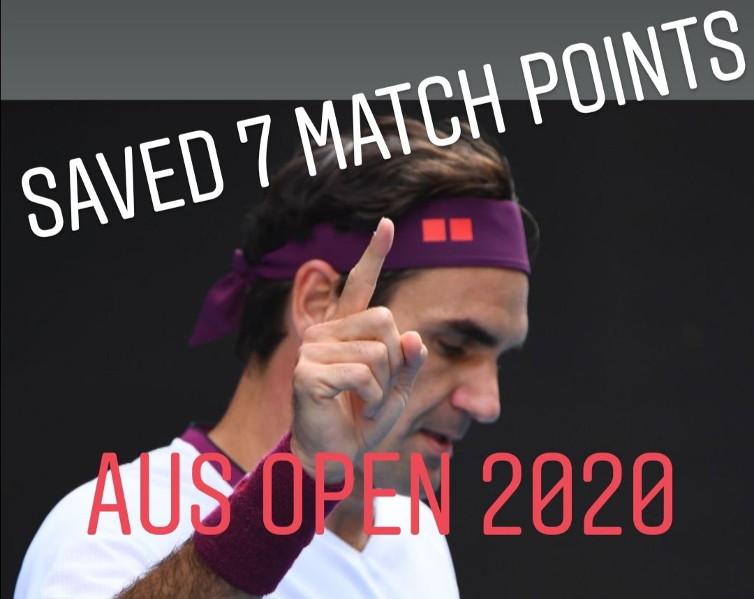 imvikaskohli's tweet photo. Roger Federer saved 7 match points, and after won the 5th set comfortably
#TennysSandgren won 2 sets in a row but can't convert match points.
What a match 👏
Last 3 matches of #Federer is adorable to watch 👍 
#FedererSandgren #AusOpen #AusOpen2020 #AustralianOpen #RogerFederer https://t.co/GfWQXPVABo