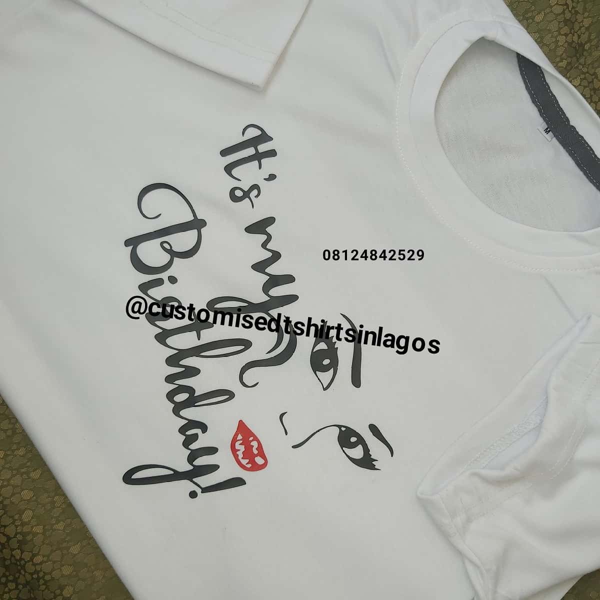 @customisedtshirtsinlagos 

#customizedtshirts 
#customizedtshirtsinlagos
#brandedtshirts
#birthdaytshirts

08124842529