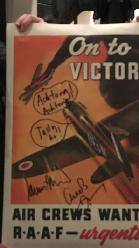 By the way, <a href="/almurray/">Al Murray 🇺🇦</a> have a signed poster from our #WeHaveWays trip to <a href="/I_W_M/">Imperial War Museums</a> for one of you to win. To enter the draw, all you have to do is follow <a href="/WeHaveWaysPod/">WW2 Pod: We Have Ways of Making You Talk</a> and RT this tweet. Winner to be announced next week! Cheers! play.acast.com/s/wehaveways/7…
