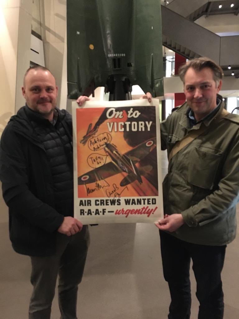 James1940's tweet photo. By the way, @almurray have a signed poster from our #WeHaveWays trip to @I_W_M for one of you to win. To enter the draw, all you have to do is follow @WeHaveWaysPod and RT this tweet. Winner to be announced next week! Cheers! https://t.co/bKxQXEeYS4 https://t.co/zNTWuYalqD