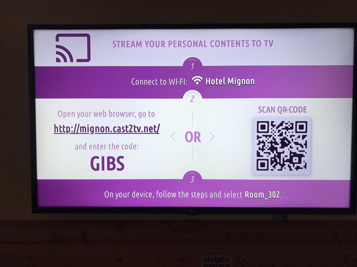 Maximilianmini's tweet photo. Offrire lo streaming e il mirroring, i primi dati dopo un mese di utilizzo. Il 50% dei clienti utilizza il servizio #casttotv ! In hotel come a casa all’Hotel Mignon! #screenmirroring #chromecast #netflix #RaiPlay #spotify #cervinia #cervinoskiparadise #fibertelecom @MeynetMonica https://t.co/CzRgh3qcfL
