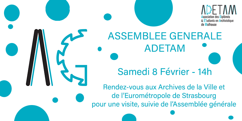 #Savethedate La prochaine assemblée générale de l'<a href="/ADETAMulhouse/">ADETAMulhouse</a> se tiendra samedi 8 février!