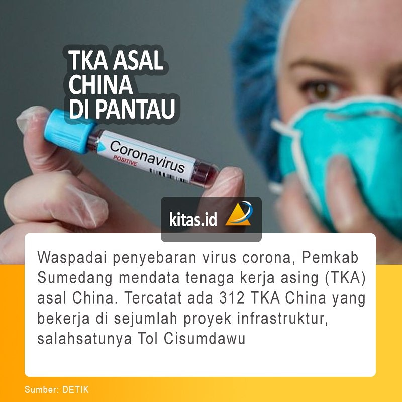 AhliTKA's tweet photo. Waspadai Virus Corona, TKA asal China di pantau
Selengkapnya:
https://t.co/9MddvoQ6Fn

Kontak:
WA: +62-812-869-67986
Email : info[at]https://t.co/sqhMfn9O0b

#workpermit #corona #viruscorona
#visaindonesia #rptka #imta #wna #tka #kitap #travel #expatriate #KIA #china https://t.co/KtfWQYseuU