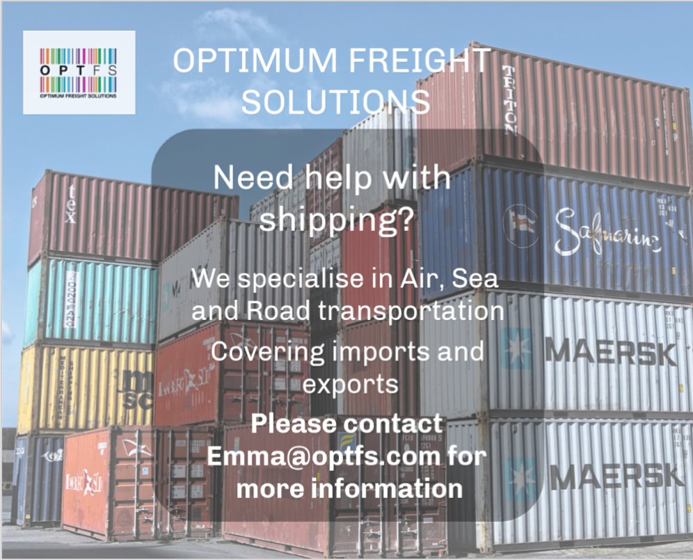 Need help with shipping? Imports? Exports? Please contact Emma@optfs.com for more information on how we can help you! #freight #transport #airfreight #seafreight #roadfreight