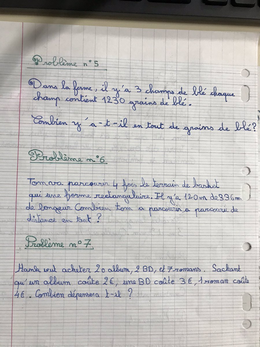 CM1CDAUDET's tweet photo. @cm2A3LLFILMB2
Création de 7 problèmes par la classe de @CM1CDAUDET
#OSUIpedagogie
#Twitmaths
#cycle3
@OSUIPedagogie
@CM1CDAUDET_classe_chercheur https://t.co/6OqhB5zoHd
