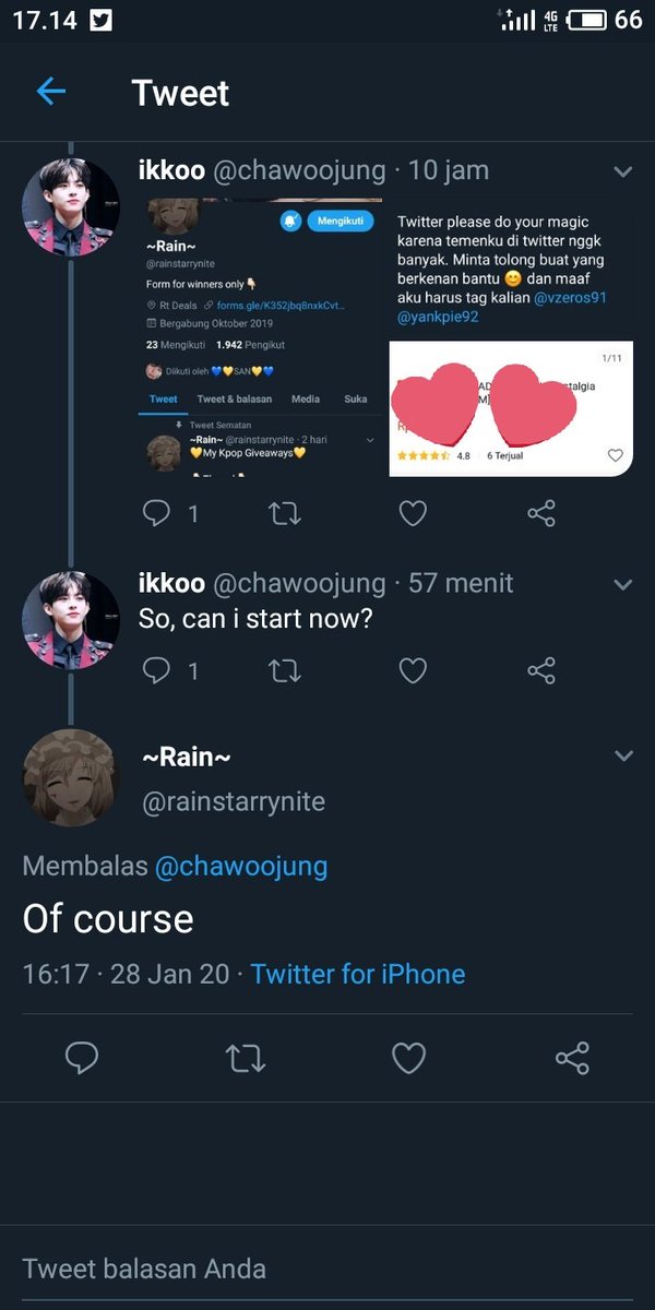 sejunforme's tweet photo. TWITTER PLEASE DO YOUR MAGIC!!!

Aku lagi main RT deals sama @rainstarrynite untuk dapet vickey bong 💛💙

mutualku dan siapapun yang liat ini tolong bantu aku ya buat dapet 3000 RT dan 2.5k like dalam waktu 35 hari . Aku tau semua warga twitter baik😭🙏

Thank You~💛💙 https://t.co/LL5iOtxBXP