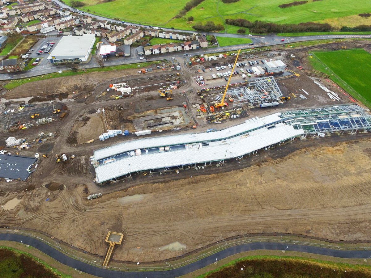 morrisonbuilds's tweet photo. Roofing works progressing well at the new Additional Support Needs Campus &amp; Respite Centre #Stevenston.  A great new school we are delivering on behalf of @North_Ayrshire and @hubswscotland. #newschool #inspiringplaces #partnerships https://t.co/pppKlsxfvP