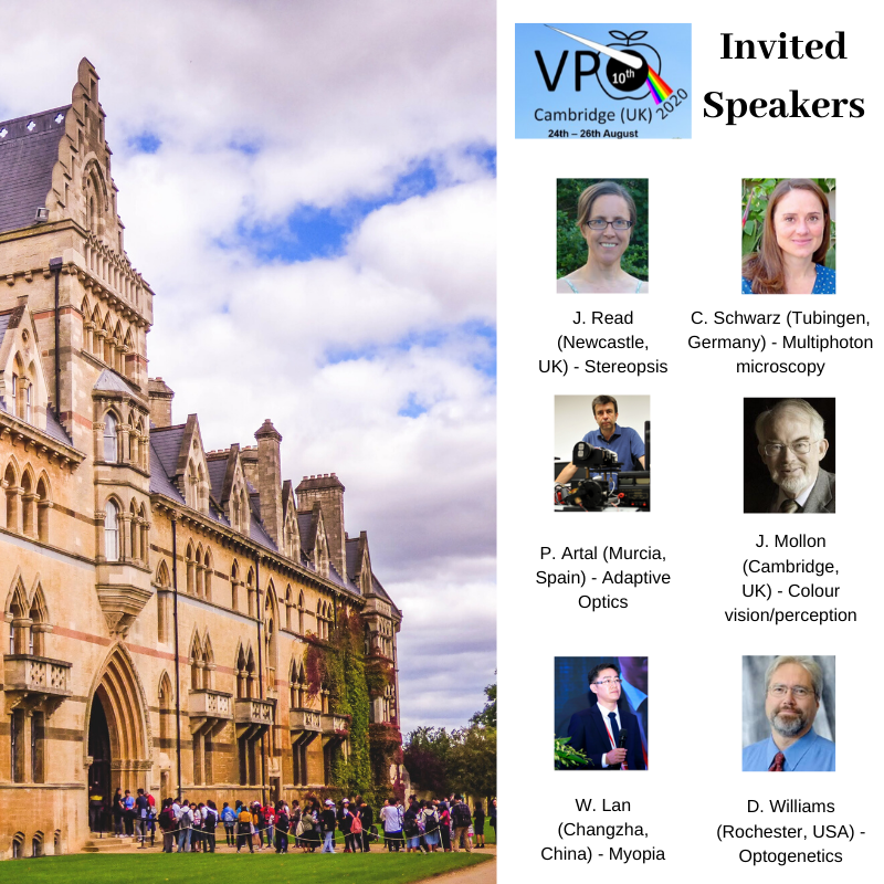 Voptica's tweet photo. The 2020 edition of the Visual Optics and Phisiological Optics will be hosted this year in Cambridge #UK in August 24th to 26th.

Register here: https://t.co/22L9WMAF3I

@VPOptics 
@voptica 
@UMU 

#Science #VisualOptics #InternationalSpeakers https://t.co/Y3skUBIsB5