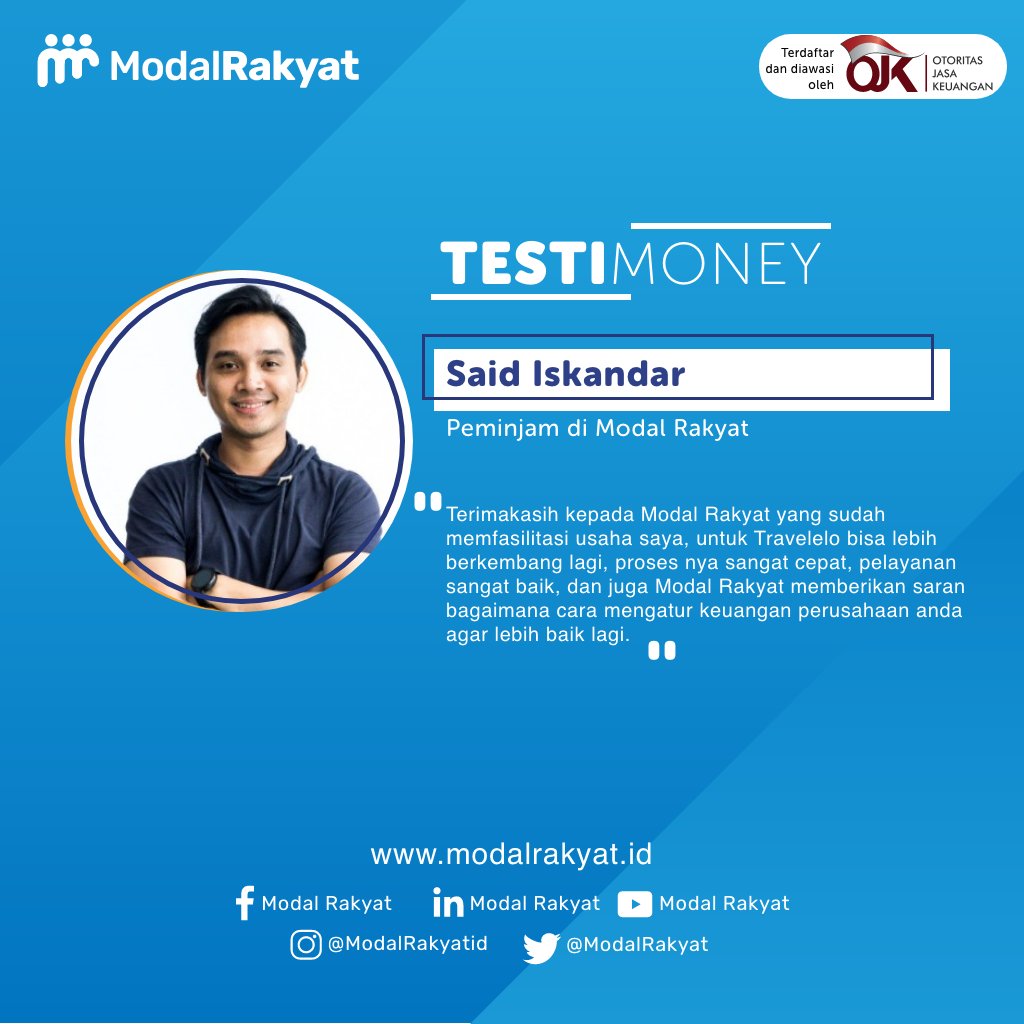modalrakyatid's tweet photo. Terima kasih kepada segenap Rekan Mora yang sudah mendanai UMKM pilihan kami. Mari kita gotong-royong dukung UMKM Indonesia 🤩️ #Darirakyatuntukrakyat #modalrakyat #p2plending #peertopeerlending #ojk #otoritasjasakeuangan #crowdfunding #fintech #fintechindonesia #investasi https://t.co/YHZtE2MtRf