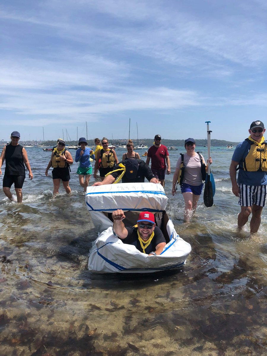 CorpChallengeNZ's tweet photo. What a way to float into the week after a long weekend! Awesome job by the team at Scots College for their raft building skills on this sunny afternoon. #teambuilding #positiveteamculture https://t.co/tmSbpUDq3w