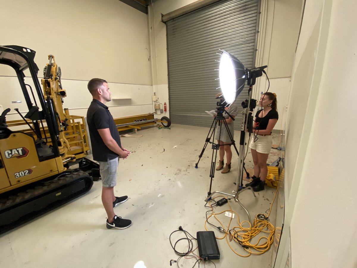LestradeDigital's tweet photo. After a morning filming automated mining machines, we jumped into the @UFRobots workshop with the crew from @ironbarkmarket to discuss the future of mining automation. 

Big thanks to the AV Production Grant from @METSIgnited 🙌🏼 for letting us tell such great QLD stories https://t.co/1gaAp9B4KY