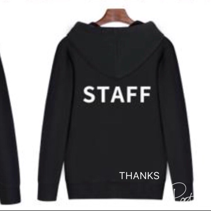 whopattylike's tweet photo. スタッフパーカー&amp;Tシャツ企画
@A_staffparka 

パーカー 
💙応募人数: 3-15人 
❤️値段 ¥3500+送料  

Tシャツ
💚応募人数: 1-20人 
💛値段 ¥2500+送料

💜ウェアーは中国製です、ご理解頂いた上ご参加してください。

デザインは👇3つ考えたけど、いい案がありましたら、教えてください！ https://t.co/yCrDBWPvYY