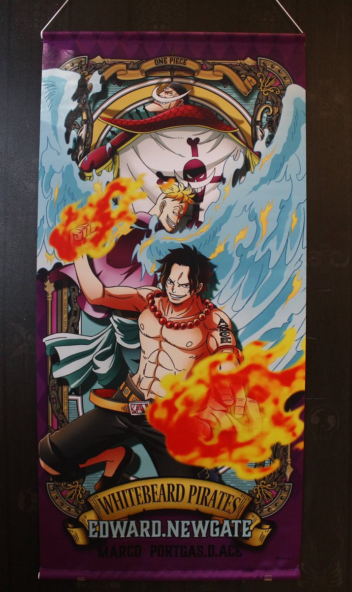 One Piece麦わらストア渋谷本店 おすすめ アルティメットクルー ドでかタペストリー エース サボ 白ひげ海賊団 各4 500円 税 好評発売中 麦わらストア Onepiece
