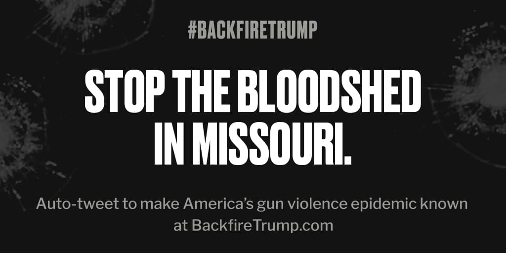 SpeedieEdieBomB's tweet photo. Shooting in #Missouri just took an American life. #POTUS, please do something. #BackfireTrump https://t.co/lDwfXvNPnP