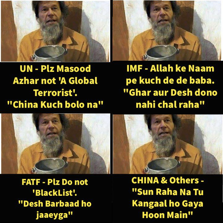 shraddha218's tweet photo. Kahaani Ek Desh aur Ek Bhikari ki 😂 @ImranKhanPTI  @peaceforchange @OfficialDGISPR #Porkistan🐷🐷🐷🐷
#PKMKB 
#TerroristNationPakistan
#Taliban
#MinoritiesInDangerInPak
#TuesdayThoughts
 🔁🔁👇👇💪 https://t.co/kbZOyVfyLw