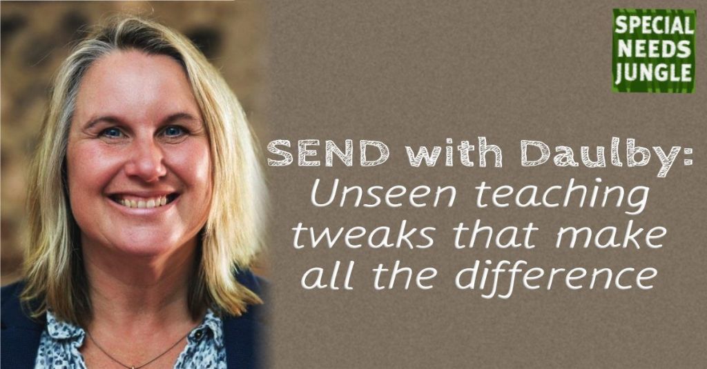 SpcialNdsJungle's tweet photo. NEW POST: A brand new series to help both teachers and parents! SEND with Jules Daulby: Unseen teaching tweaks that make all the difference https://t.co/EUzuLsd2kU https://t.co/uwyQhChAH8