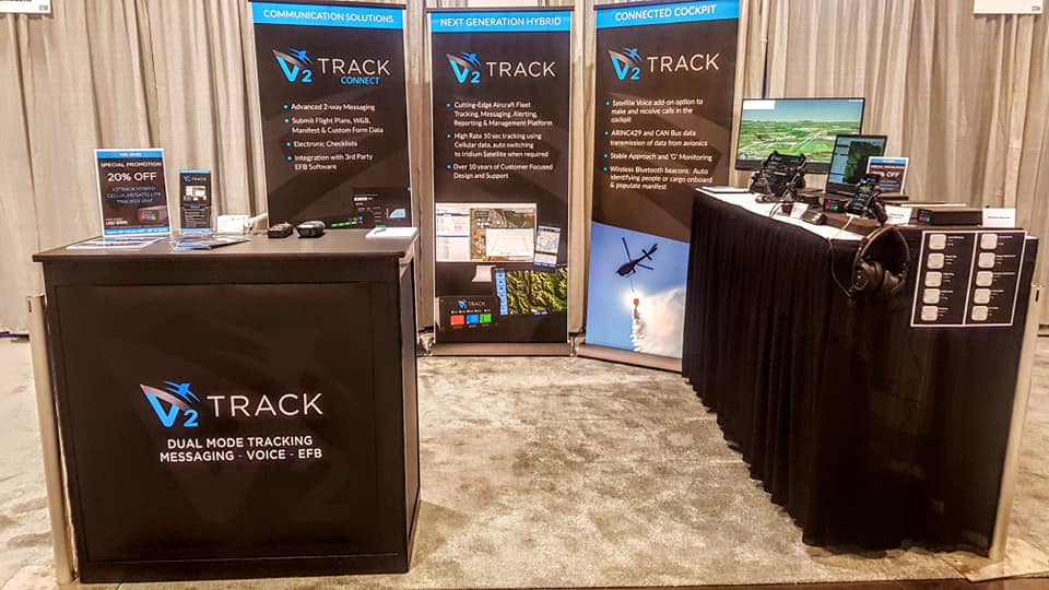 v2track is at Heli-Expo 2020!  Come and see us in the First Time Exhibitor Pavilion, booth 3705.  

Check out our proven hybrid Cellular/Satellite tracking, messaging/communication, and electronic forms - including our recently released Satellite-Voice add-on option! 

#haiexpo20