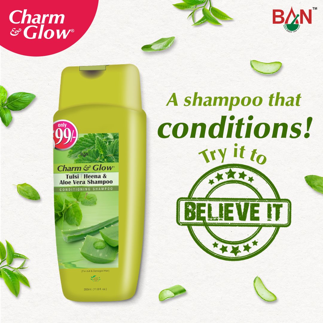 BanLabsPvtLtd's tweet photo. A two in one deal, shampoo that conditions your hair leaving it soft and shiny. 

Give it a try! 

Buy Now: https://t.co/gyStVyYs8P

#CharmAndGlow #BanLabs #ConditioningShampoo #Shampoo #HerbalCare https://t.co/1P8O2Ec6n9