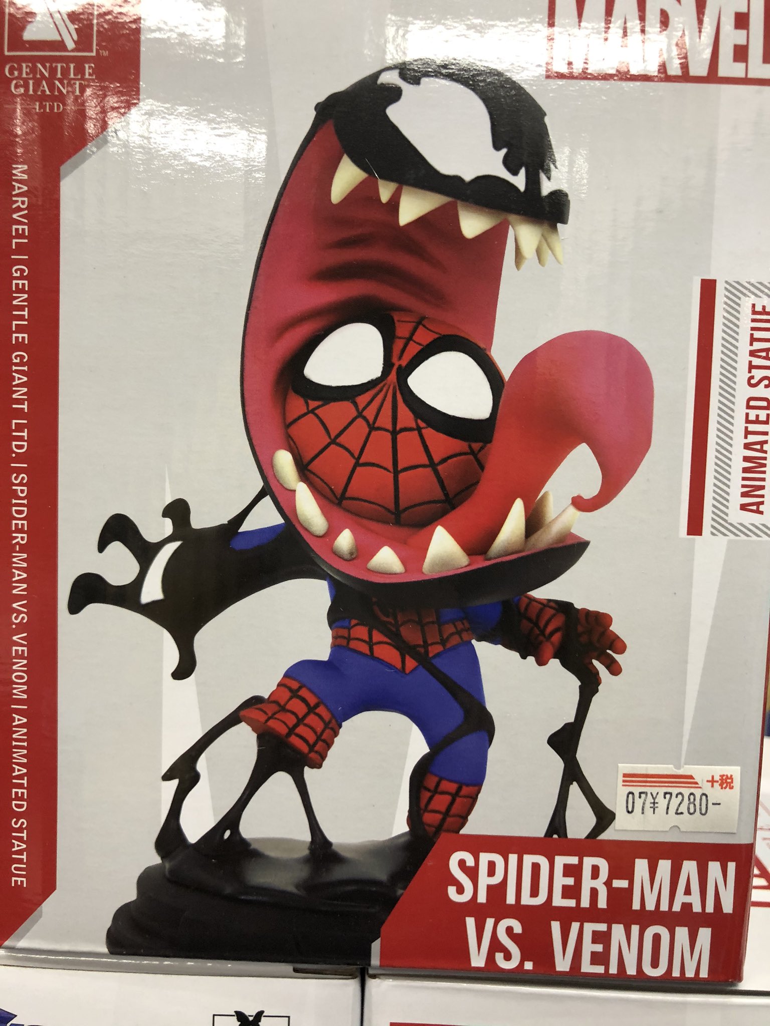 につき】 ミニスタチュー スパイダーマン VS ヴェノムの通販 by