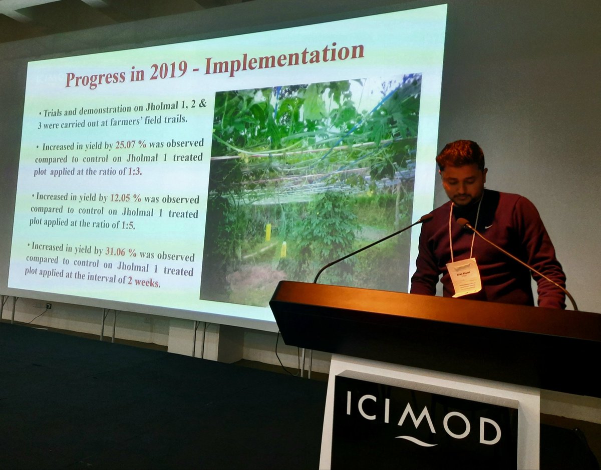 nankimann's tweet photo. #naturebasedsolutions like jholmol - bio fertilizers increase crop yields by 25-35% in #Nepal #ResilientMountainSolutions @BhucharSanjeev #CEAPRED @NorwayinNepal @icimod https://t.co/ZKJKVUqJwF