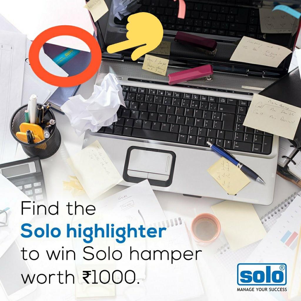 @Solo_stationery Found the highlighter

#officeessentials #solo
#OfficeStationery #DeskInspiration
#SoloIndia
@Solo_stationery

Join
@ranchikuldeep
@Zaaid08
@Aaravsingh28
@sanketdhende
@kapil_vinayak_
@MKULDEEP666
@ice_man786
@prashantDocean
@ArpanOnline
@Sujit_im1
@JatinderLekhi
@prashanth_geeky