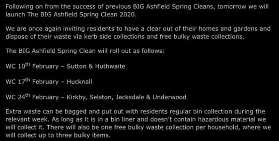 More details on the Big Spring Clean 2020!