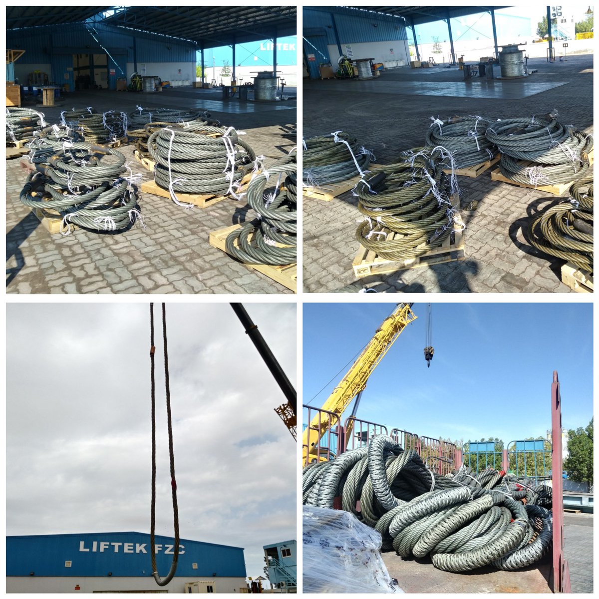 LiftekI's tweet photo. Major Order Dispatched
Cable Laid Grommets &amp; Steel Wire rope Slings.
#rigging #lifting #slings  #steelwirerope #grommets #cablelaidgrommets 
#heavyliftslings #liftingandrigging #oilandgas #shipment #dispatch #offshore #manufacture #sharjah #uaebusiness #liftek #gcc #middleeast https://t.co/HKvRdKeRf8